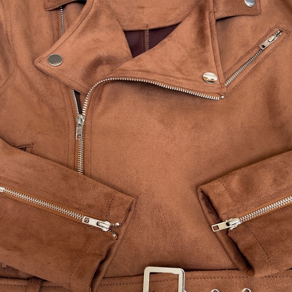 Brown Leather Jacket - Picture 3 of 3